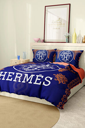 Marka Nevresim Takımı Çift Kişilik Pamuklu Saten Kumaş 6 Parça 3D Dijital Baskı Duvet Cover Set
