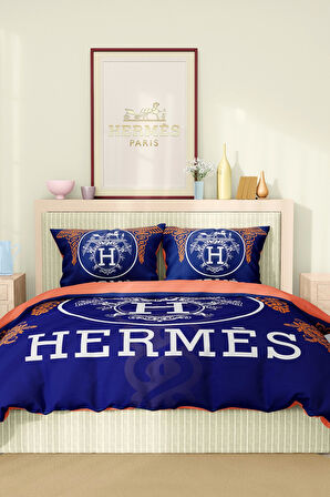 Marka Nevresim Takımı Çift Kişilik Pamuklu Saten Kumaş 6 Parça 3D Dijital Baskı Duvet Cover Set