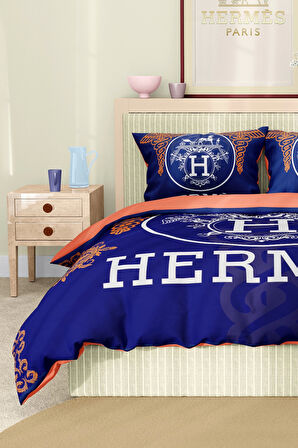 Marka Nevresim Takımı Çift Kişilik Pamuklu Saten Kumaş 6 Parça 3D Dijital Baskı Duvet Cover Set