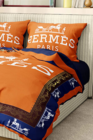 Marka Nevresim Takımı Çift Kişilik Pamuklu Saten Kumaş 6 Parça 3D Dijital Baskı Duvet Cover Set