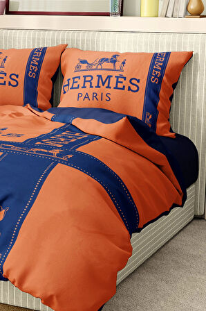 Marka Nevresim Takımı Çift Kişilik Pamuklu Saten Kumaş 6 Parça 3D Dijital Baskı Duvet Cover Set