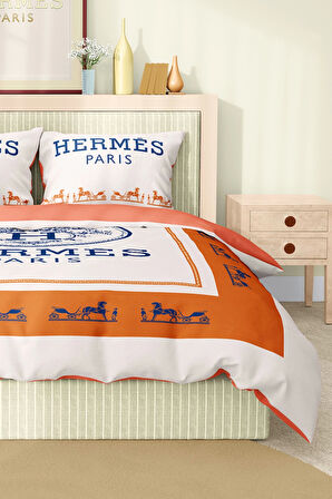 Marka Nevresim Takımı Çift Kişilik Pamuklu Saten Kumaş 6 Parça 3D Dijital Baskı Duvet Cover Set
