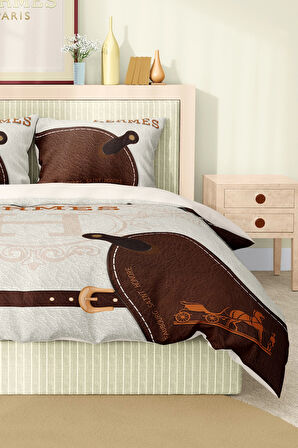 Marka Nevresim Takımı Çift Kişilik Pamuklu Saten Kumaş 6 Parça 3D Dijital Baskı Duvet Cover Set
