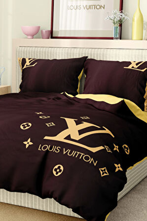 Marka Nevresim Takımı Çift Kişilik Pamuklu Saten Kumaş 6 Parça 3D Dijital Baskı Duvet Cover Set