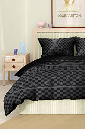 Marka Nevresim Takımı Çift Kişilik Pamuklu Saten Kumaş 6 Parça 3D Dijital Baskı Duvet Cover Set
