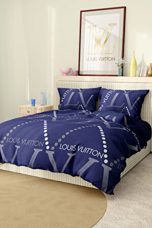 Marka Nevresim Takımı Çift Kişilik Pamuklu Saten Kumaş 6 Parça 3D Dijital Baskı Duvet Cover Set