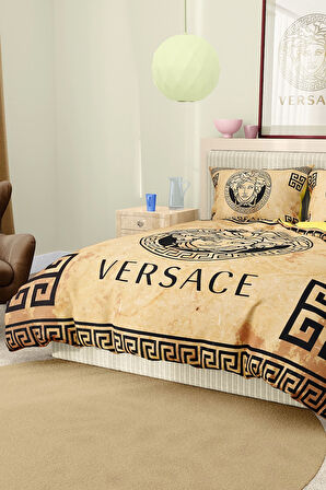 Marka Nevresim Takımı Çift Kişilik Pamuklu Saten Kumaş 6 Parça 3D Dijital Baskı Duvet Cover Set