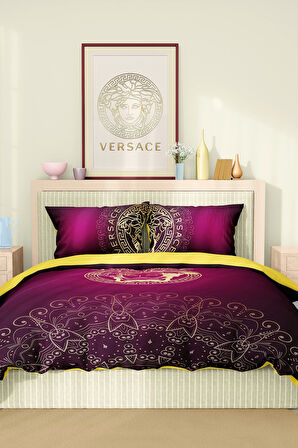 Marka Nevresim Takımı Çift Kişilik Pamuklu Saten Kumaş 6 Parça 3D Dijital Baskı Duvet Cover Set