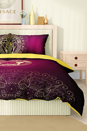 Marka Nevresim Takımı Çift Kişilik Pamuklu Saten Kumaş 6 Parça 3D Dijital Baskı Duvet Cover Set