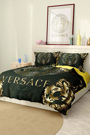 Marka Nevresim Takımı Çift Kişilik Pamuklu Saten Kumaş 6 Parça 3D Dijital Baskı Duvet Cover Set