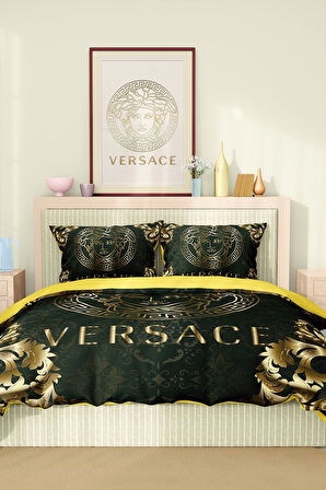 Marka Nevresim Takımı Çift Kişilik Pamuklu Saten Kumaş 6 Parça 3D Dijital Baskı Duvet Cover Set