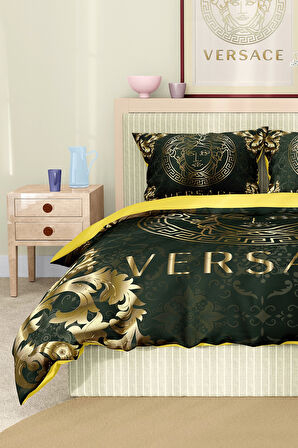 Marka Nevresim Takımı Çift Kişilik Pamuklu Saten Kumaş 6 Parça 3D Dijital Baskı Duvet Cover Set