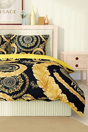 Marka Nevresim Takımı Çift Kişilik Pamuklu Saten Kumaş 6 Parça 3D Dijital Baskı Duvet Cover Set