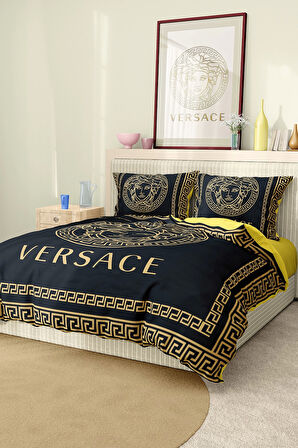 Marka Nevresim Takımı Çift Kişilik Pamuklu Saten Kumaş 6 Parça 3D Dijital Baskı Duvet Cover Set
