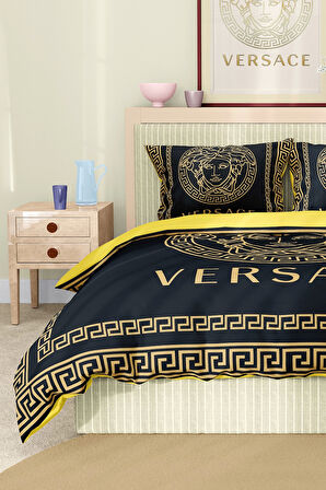 Marka Nevresim Takımı Çift Kişilik Pamuklu Saten Kumaş 6 Parça 3D Dijital Baskı Duvet Cover Set