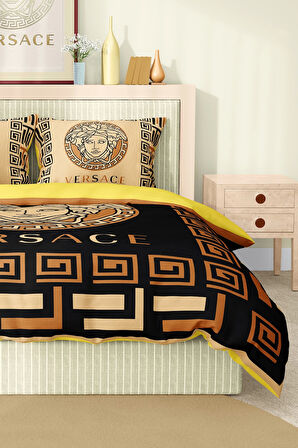 Marka Nevresim Takımı Çift Kişilik Pamuklu Saten Kumaş 6 Parça 3D Dijital Baskı Duvet Cover Set