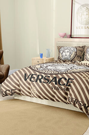 Marka Nevresim Takımı Çift Kişilik Pamuklu Saten Kumaş 6 Parça 3D Dijital Baskı Duvet Cover Set