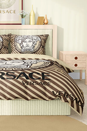 Marka Nevresim Takımı Çift Kişilik Pamuklu Saten Kumaş 6 Parça 3D Dijital Baskı Duvet Cover Set
