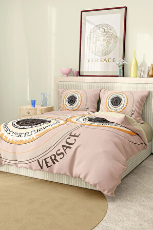 Marka Nevresim Takımı Çift Kişilik Pamuklu Saten Kumaş 6 Parça 3D Dijital Baskı Duvet Cover Set