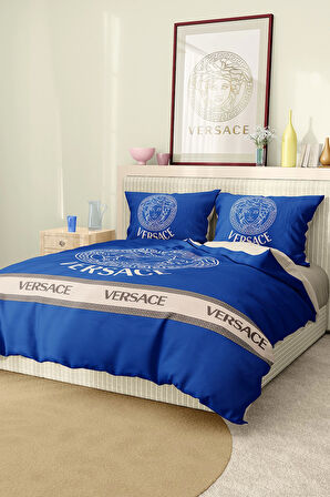 Marka Nevresim Takımı Çift Kişilik Pamuklu Saten Kumaş 6 Parça 3D Dijital Baskı Duvet Cover Set