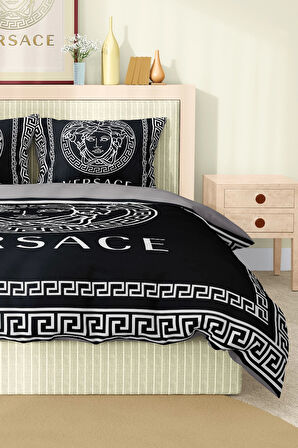 Marka Nevresim Takımı Çift Kişilik Pamuklu Saten Kumaş 6 Parça 3D Dijital Baskı Duvet Cover Set