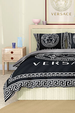 Marka Nevresim Takımı Çift Kişilik Pamuklu Saten Kumaş 6 Parça 3D Dijital Baskı Duvet Cover Set