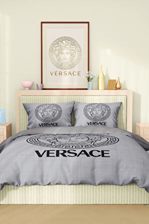 Marka Nevresim Takımı Çift Kişilik Pamuklu Saten Kumaş 6 Parça 3D Dijital Baskı Duvet Cover Set
