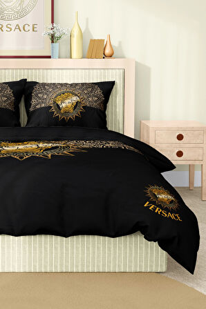 Marka Nevresim Takımı Çift Kişilik Pamuklu Saten Kumaş 6 Parça 3D Dijital Baskı Duvet Cover Set