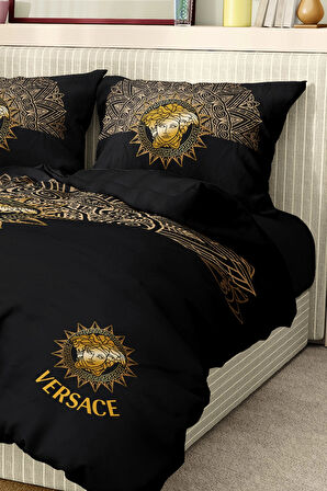 Marka Nevresim Takımı Çift Kişilik Pamuklu Saten Kumaş 6 Parça 3D Dijital Baskı Duvet Cover Set