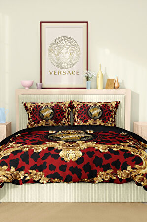 Marka Nevresim Takımı Çift Kişilik Pamuklu Saten Kumaş 6 Parça 3D Dijital Baskı Duvet Cover Set