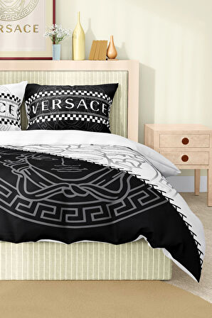 Marka Nevresim Takımı Çift Kişilik Pamuklu Saten Kumaş 6 Parça 3D Dijital Baskı Duvet Cover Set