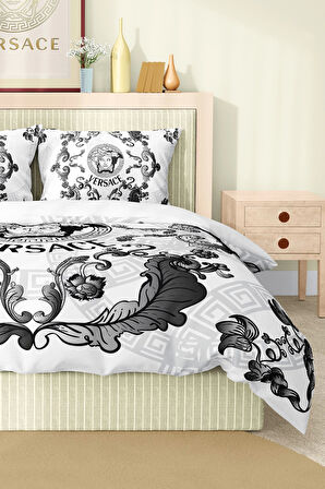 Marka Nevresim Takımı Çift Kişilik Pamuklu Saten Kumaş 6 Parça 3D Dijital Baskı Duvet Cover Set