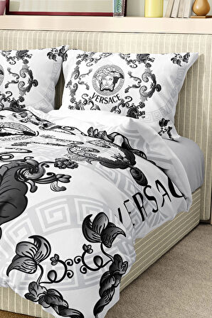 Marka Nevresim Takımı Çift Kişilik Pamuklu Saten Kumaş 6 Parça 3D Dijital Baskı Duvet Cover Set