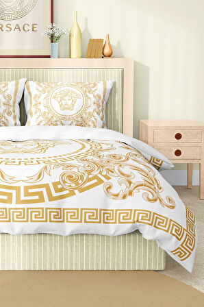 Marka Nevresim Takımı Çift Kişilik Pamuklu Saten Kumaş 6 Parça 3D Dijital Baskı Duvet Cover Set