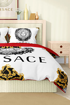 Marka Nevresim Takımı Çift Kişilik Pamuklu Saten Kumaş 6 Parça 3D Dijital Baskı Duvet Cover Set