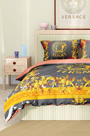 Marka Nevresim Takımı Çift Kişilik Pamuklu Saten Kumaş 6 Parça 3D Dijital Baskı Duvet Cover Set