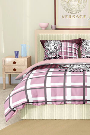 Marka Nevresim Takımı Çift Kişilik Pamuklu Saten Kumaş 6 Parça 3D Dijital Baskı Duvet Cover Set