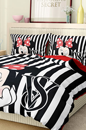 Marka Nevresim Takımı Çift Kişilik Pamuklu Saten Kumaş 6 Parça 3D Dijital Baskı Duvet Cover Set