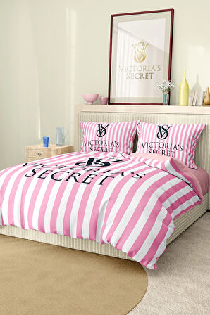 Marka Nevresim Takımı Çift Kişilik Pamuklu Saten Kumaş 6 Parça 3D Dijital Baskı Duvet Cover Set