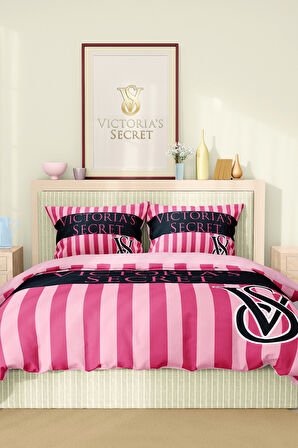 Marka Nevresim Takımı Çift Kişilik Pamuklu Saten Kumaş 6 Parça 3D Dijital Baskı Duvet Cover Set
