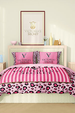 Marka Nevresim Takımı Çift Kişilik Pamuklu Saten Kumaş 6 Parça 3D Dijital Baskı Duvet Cover Set