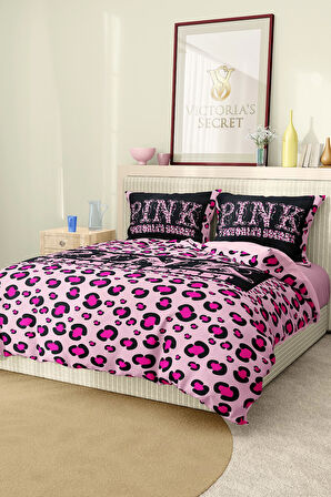 Marka Nevresim Takımı Çift Kişilik Pamuklu Saten Kumaş 6 Parça 3D Dijital Baskı Duvet Cover Set