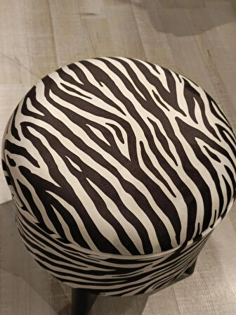 MERCAN MOBİLYA Leopar Desenli Puf Bench43 cm