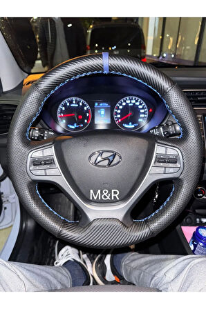 Hyundai i20  Kaplama Deri Direksiyon Kılıfı
