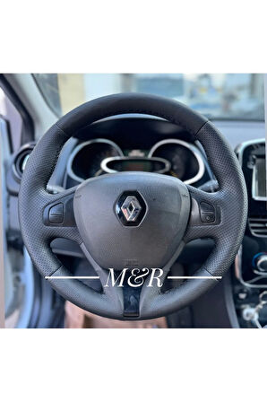 Renault Clio 4 Araca Özel Orijinal Kaplama Deri Direksiyon Kılıfı