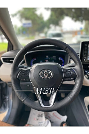 Toyota Corolla Orijinal Kaplama Deri Direksiyon Kılıfı (2019-2023)