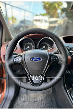 Ford Fiesta Araca Özel Orijinal Kaplama Deri Direksiyon Kılıfı