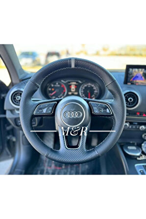 Audi 4 Orijinal Kaplama Deri Direksiyon Kılıfı