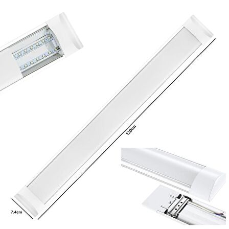 CATA 20W LED Bant Armatür - 6400K Beyaz Işık CT-2474