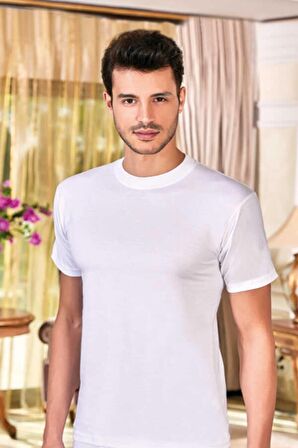 Erkek Beyaz O Yaka Fanila 3'lü